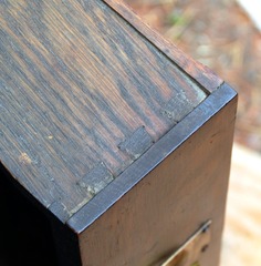 Dovetail drawer construction. 